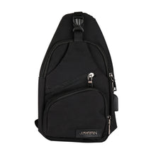 画像をギャラリービューアに読み込む, Usb Outdoor Sports Casual Canvas Unbalance Backpack Crossbody Sling Shoulder Bag - Big Sword
