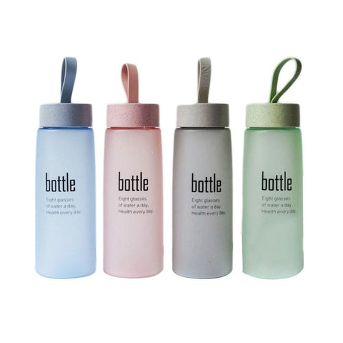 520 Ml Frosted Water Drinking Bottle Couples Creative Portable Water Bottle - Big Sword